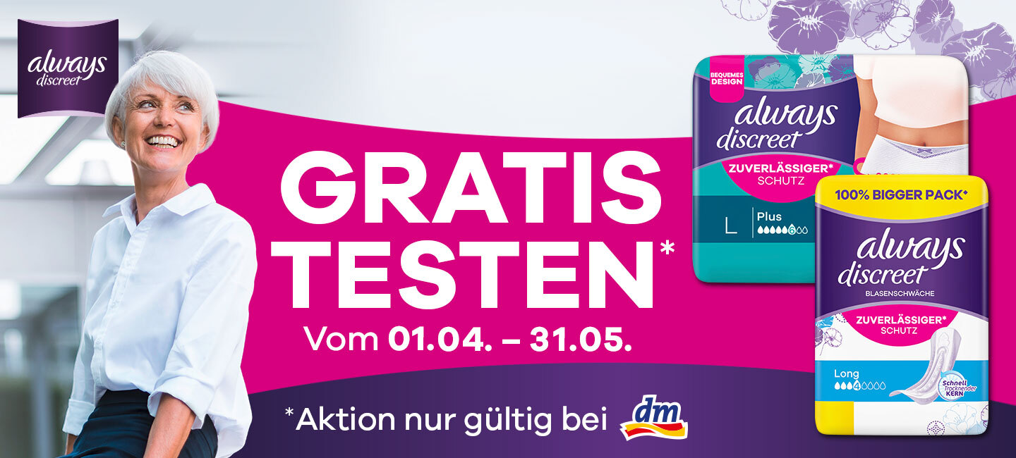 Always Discreet Testwochen – always – CRLKS